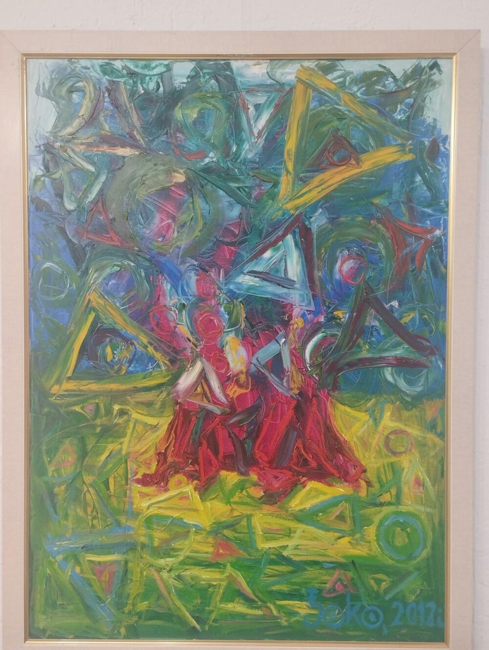 <p>Izložba slika prof. dr matematike Đoka Markovića, otvorena je u utorak veče u galeriji “Most” u Podgorici</p>