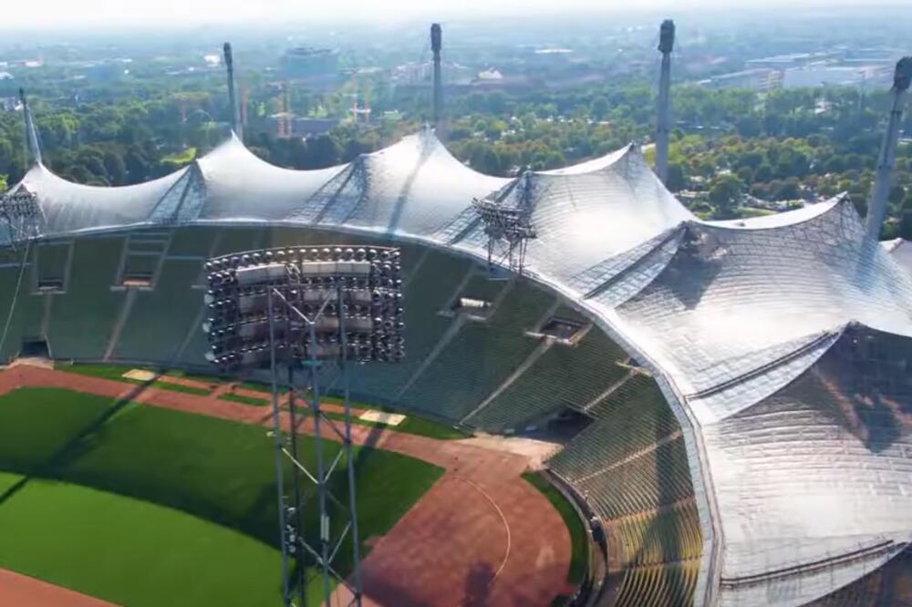 Krov Olimpijskog stadiona u Minhenu, Foto: Printscreen YouTube
