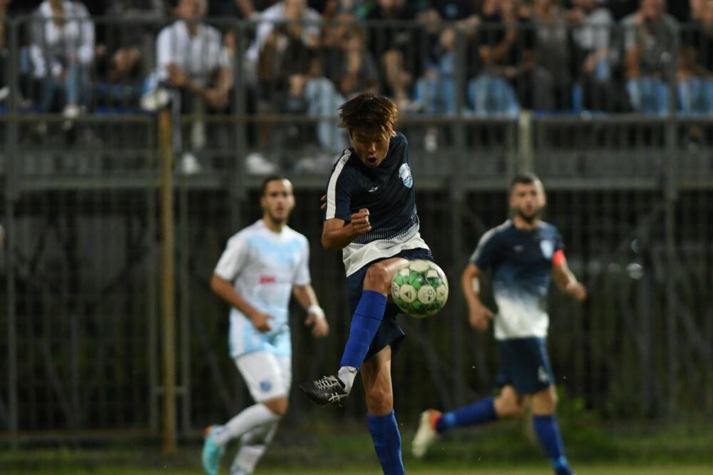 Japanac Ajumu Nišimura pogodio je za Otrant, Foto: FSCG