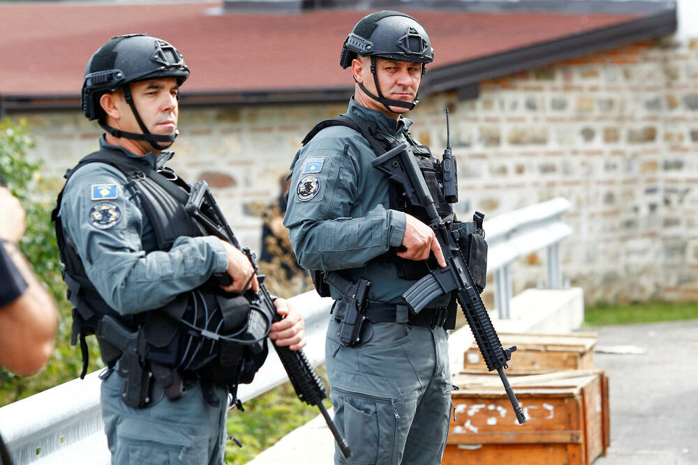 Kosovski policajci u selu Banjska
