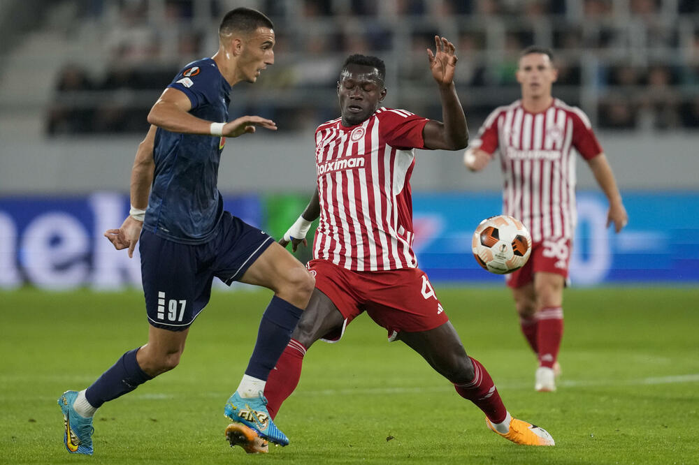 Rakonjac i saigrači su hrabro odigrali protiv lidera grčkog prvenstva, Foto: Beta (AP)