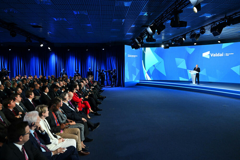 Putin na sastanku kluba Valdaj u Sočiju 5. oktobra, Foto: Reuters