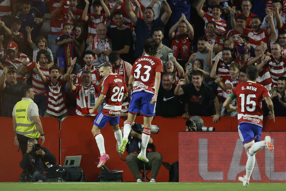 Saragosa proslavlja gol, Foto: Reuters