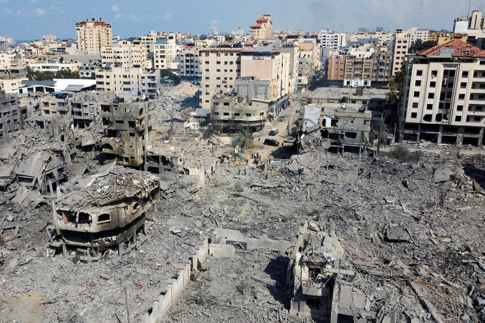 Kuće i zgrade uništene u izraelskim napadima u gradu Gazi, Foto: Reuters