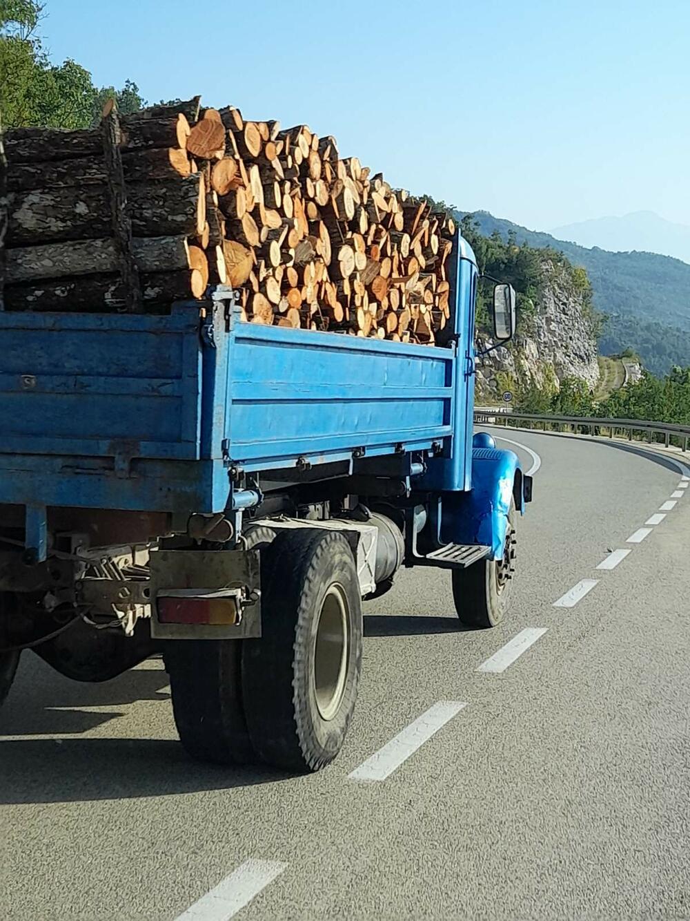 Neregistrovano vozilo sa drvetom bez ijednog čekića u mjestu Trubjela