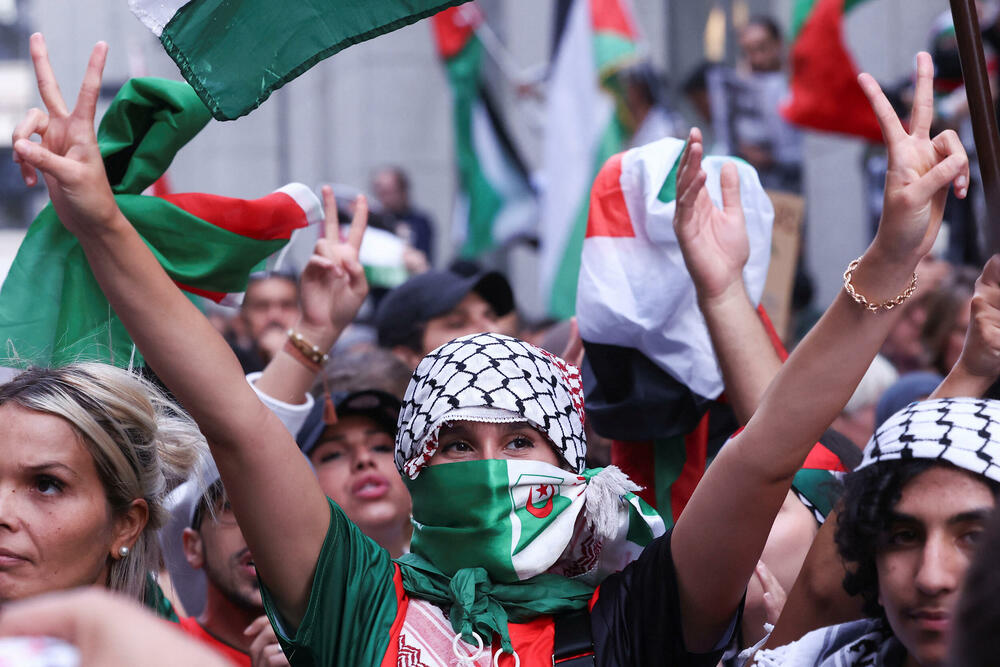 Protesti u Briselu u znak podrške Palestincima