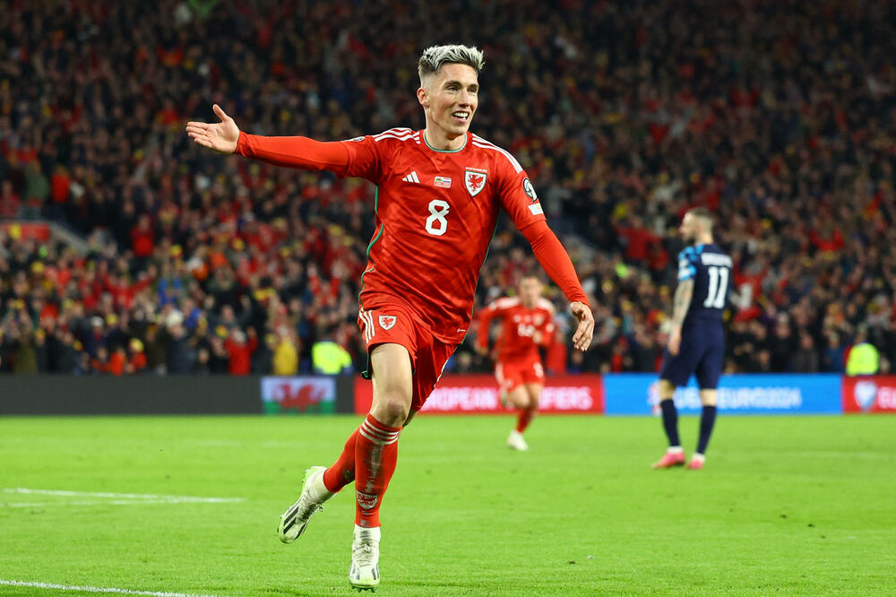 Hari Vilson slavi svoj drugi gol, Foto: Reuters/Molly Darlington