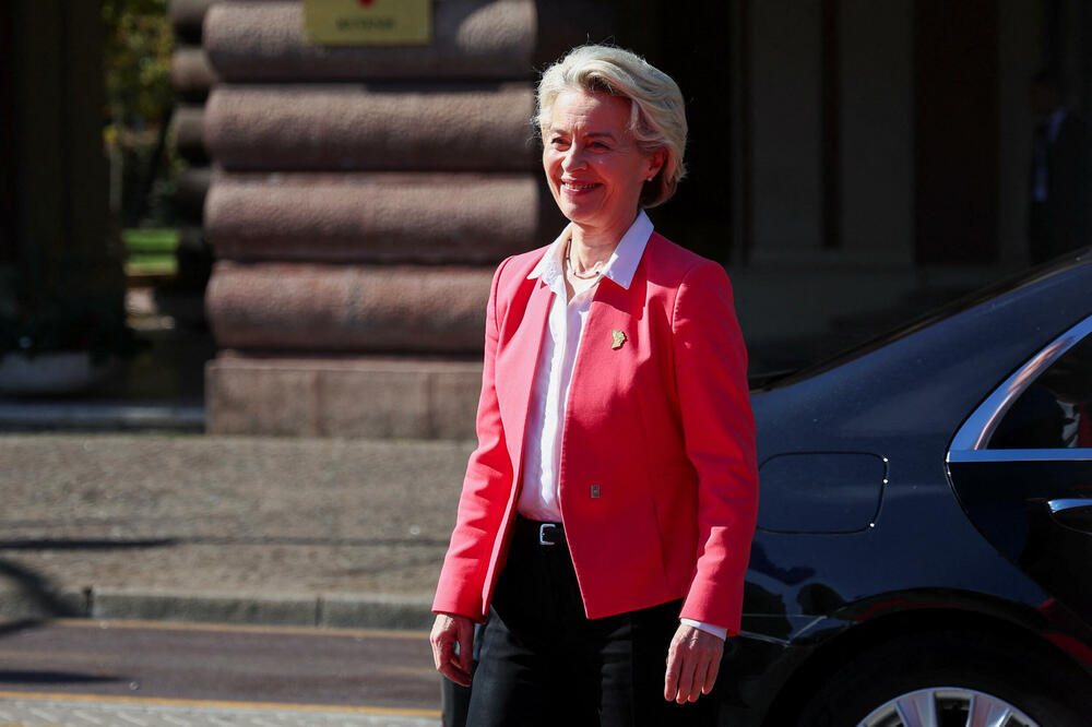 Fon der Lajen u Tirani, 16. oktobra 2023. godine, Foto: Reuters