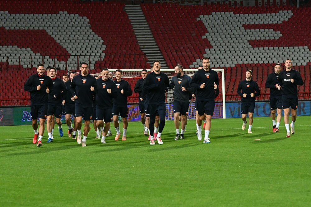 Crna Gora sanja velike stvari u Beogradu: "Sokoli" tokom treninga na "Marakani", Foto: FSCG