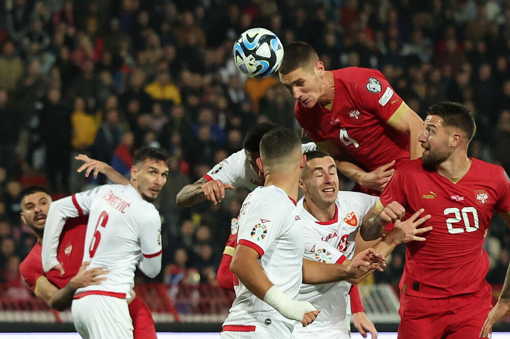 Jedan od ključnih mečeva Crna Gora je izgubila i prije dvije noći u Beogradu, Foto: Reuters