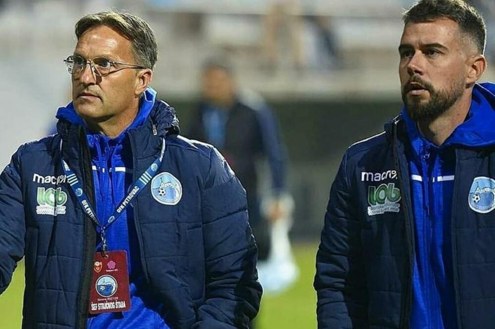 Janković i pomoćnik Marko Jevremović smatraju da su dobro radili u pauzi, Foto: Meridianbet 1.CFL