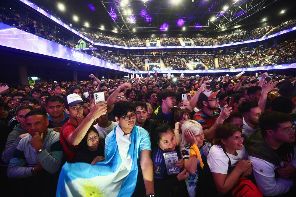 Milejeve pristalice u Buenos Ajresu