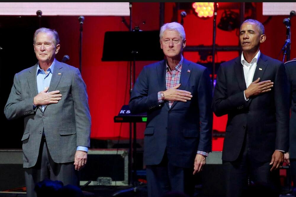 Džordž V. Buš, Bil Klinton i Barak Obama, Foto: Rojters