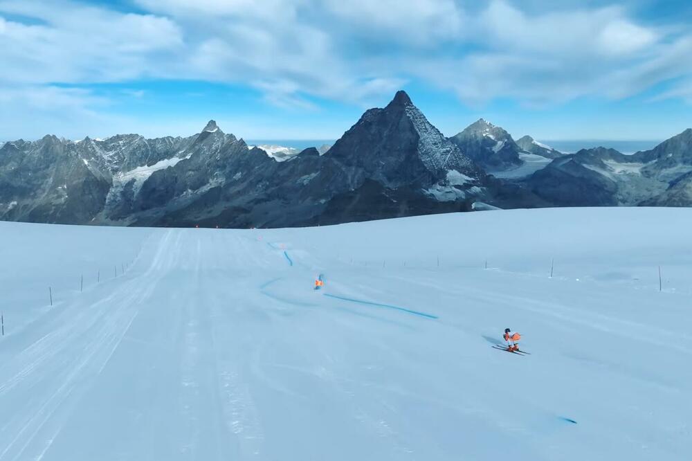 Dio staze kojom će biti otvoreno takmičenje u spustu, Foto: Printscreen YouTube/Matterhorn Cervino Speed Opening