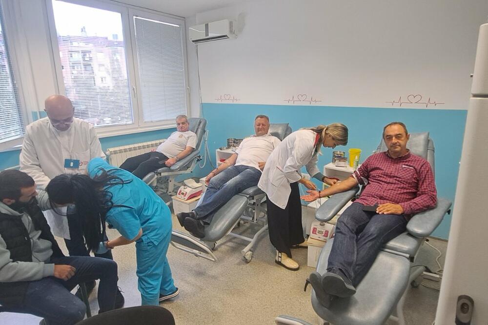 Detalj sa akcije dobrovoljnog davanja krvi, Foto: Pivara „Trebjesa“