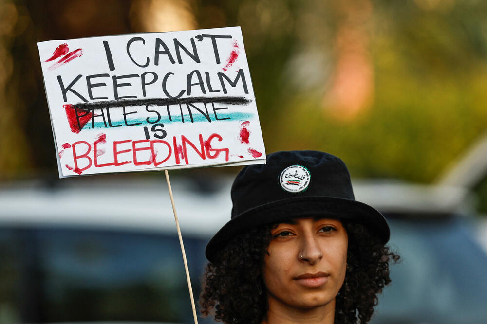 Protest podrške Palestincima u Bahreinu, Foto: Rojters