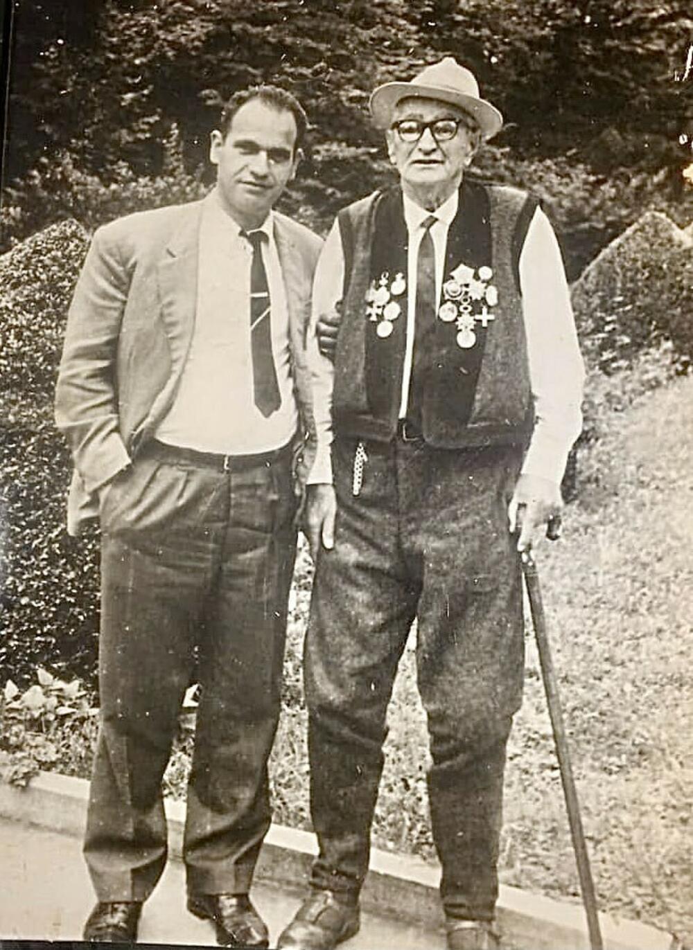 Ahmet Pupović u Vrnjačkoj Banji sa Stevom Stevićem, solunskim ratnikom