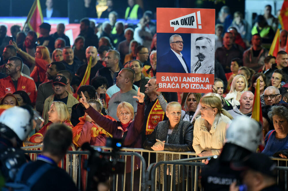 Sa protesta protiv izbora Mandića, Foto: Boris Pejović