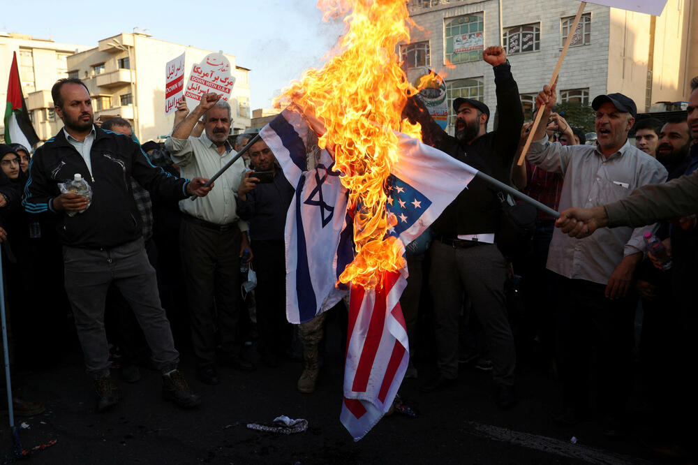Protest u Iranu protiv rata u Gazi, Foto: Reuters