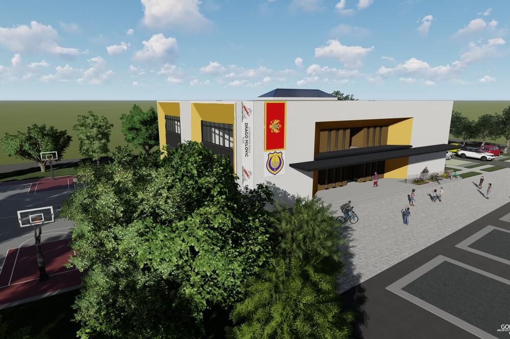 Kompjuterska animacija novog školskog objekta u Donjoj Lastvi, Foto: Opština