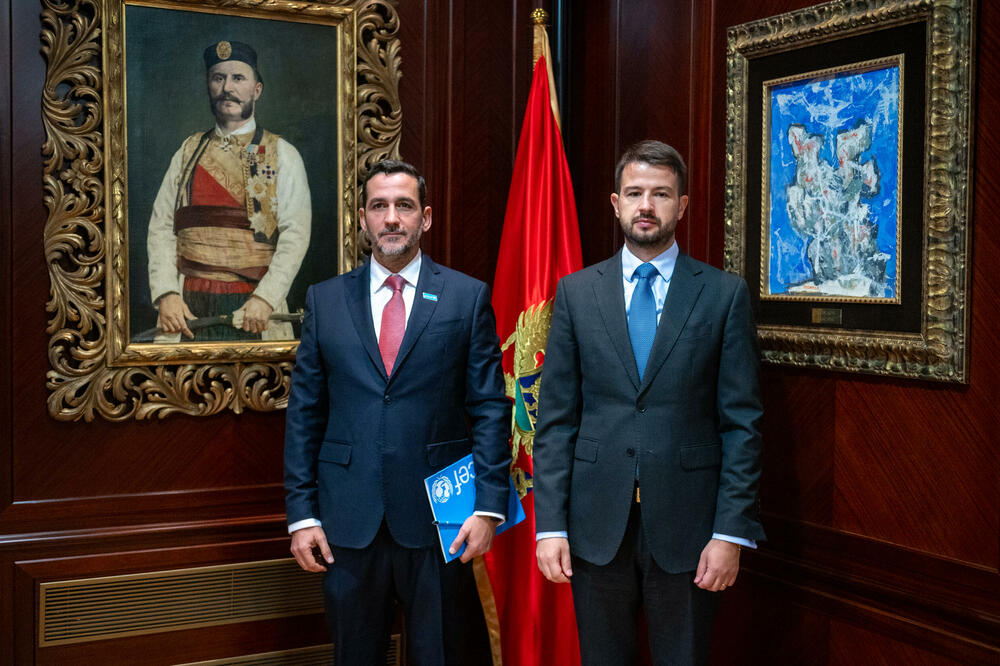 Santander i Milatović, Foto: Služba za informisanje Predsjednika Crne Gore