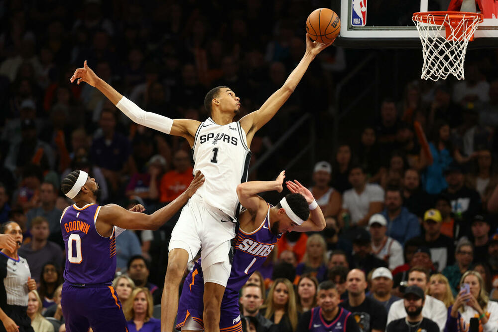 Nova zvijezda je rođena: Vembanjama na meču sa Sansima, Foto: Reuters