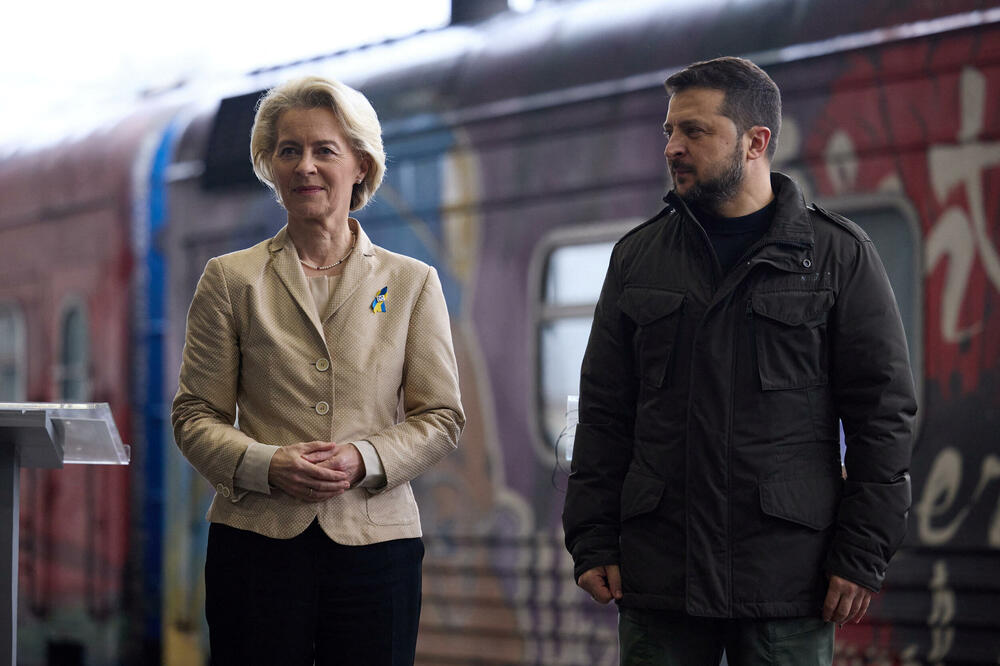 Fon der Lajen i Zelenski, 4. novembra u Kijevu, Foto: Reuters