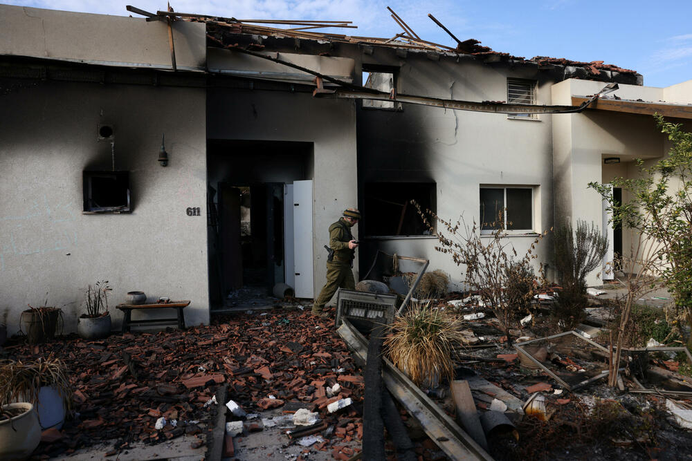 Uništena kuća broj 611 u kibucu Beri 