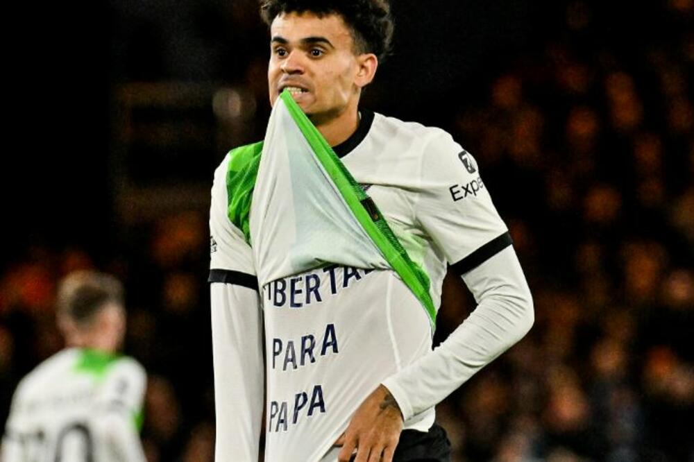 Luis Dijas nakon pogotka protiv Lutona, Foto: Liverpool FC (X)