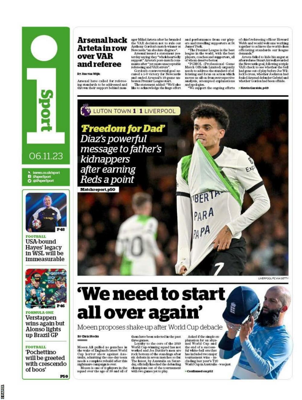 <p>Nije morao da igra nakon što su mu kidnapovali oca, ali Luis Dijas je odlučio da se za svog tatu bori na jedini način na koji je to moguće - na terenu, kada ga gleda cijeli svijet. Postigao je gol, spasio Liverpul i imao jasnu poruku...</p>