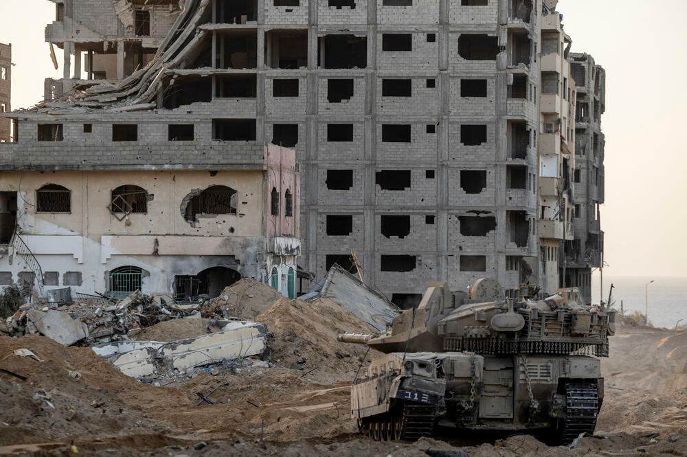 Detalj sa sjevera Gaze, 8. novembra 2023. godine, Foto: Reuters