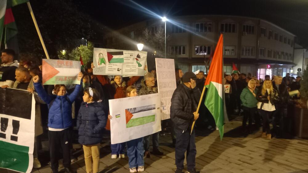 Protest podrška Palestini u Pljevljima