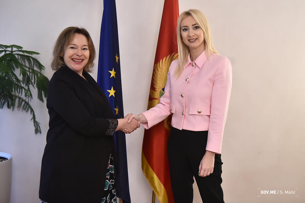 Gorčević i Maske, ambasadorka Francuske u Crnoj Gori, Foto: Ministarstvo evropskih poslova
