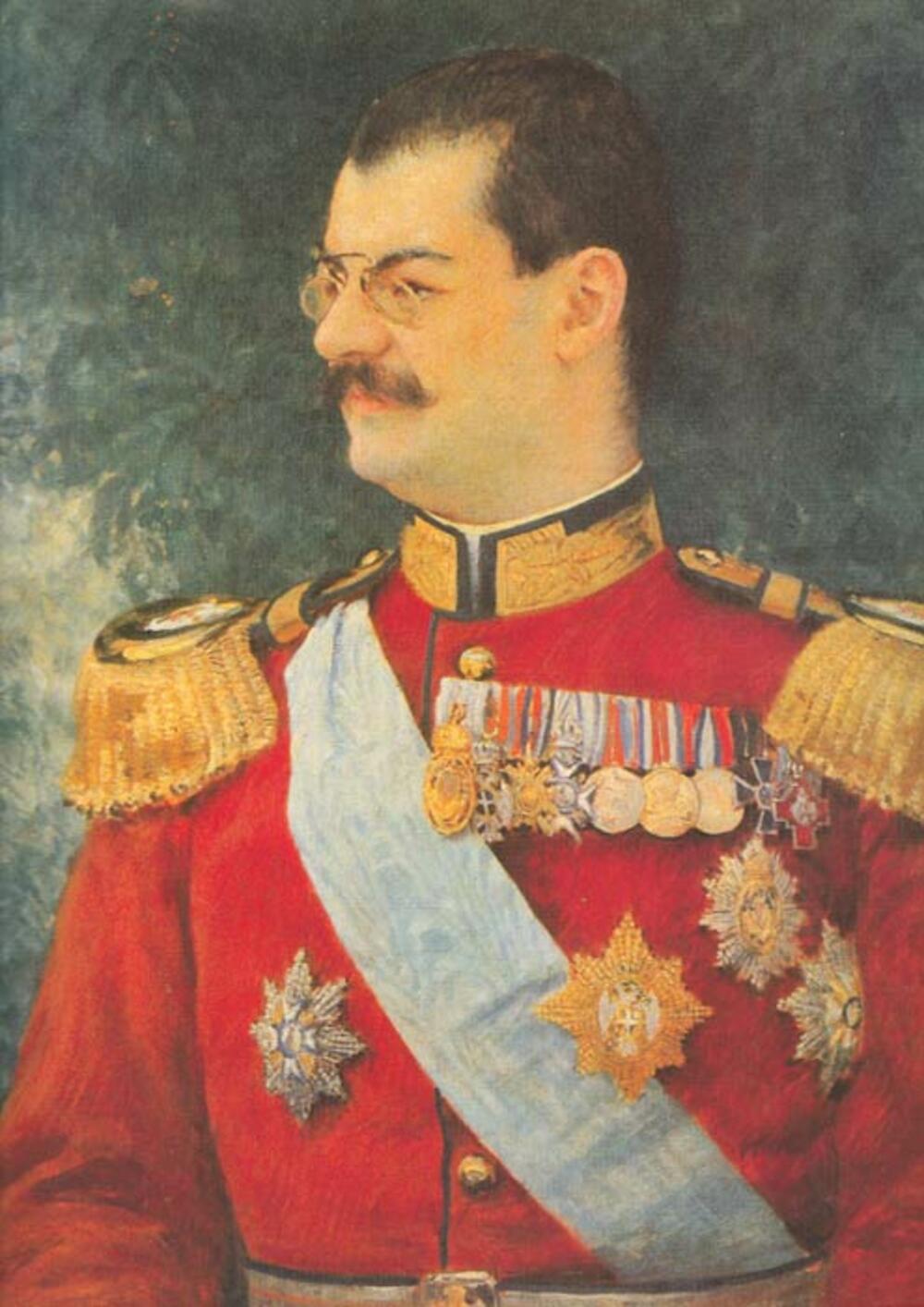 Srpski kralj Aleksandar Obrenović, slika Vlaha Bukovca