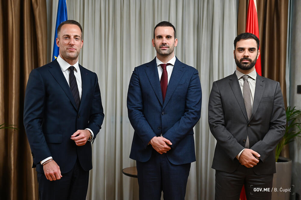 Zakonjšek, Spajić i Radulović, Foto: Bojana Ćupić/Vlada Crne Gore