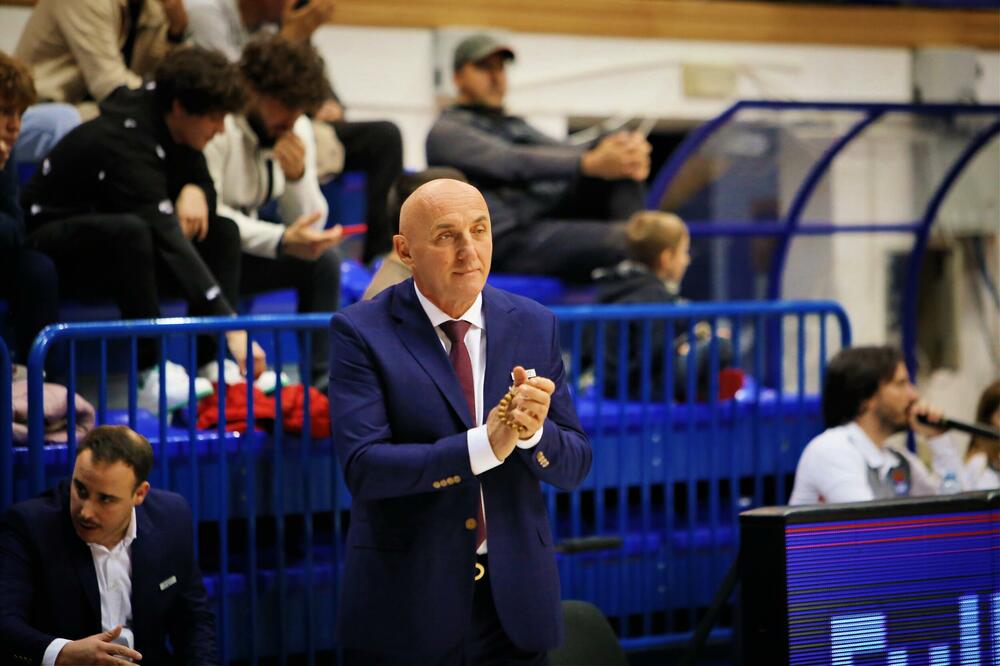 Mihailo Pavićević na večerašnjem meču, Foto: Mornar-Barsko zlato/Media Pro