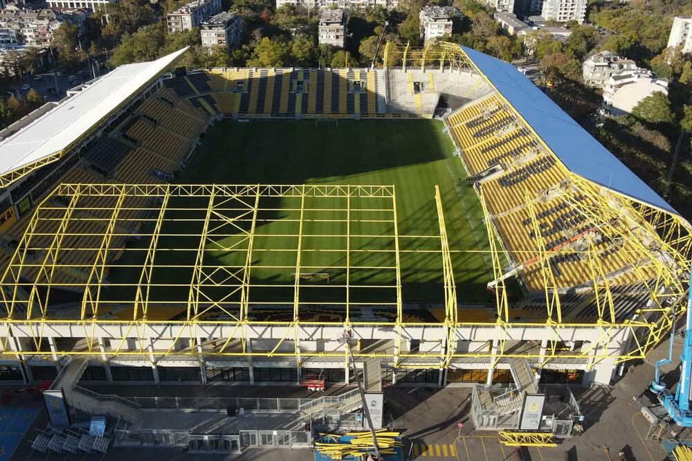 Stadion u Plovdivu na kojem bi trebalo da se odigra utakmica, Foto: Printscreen YouTube/ Plovdiv News