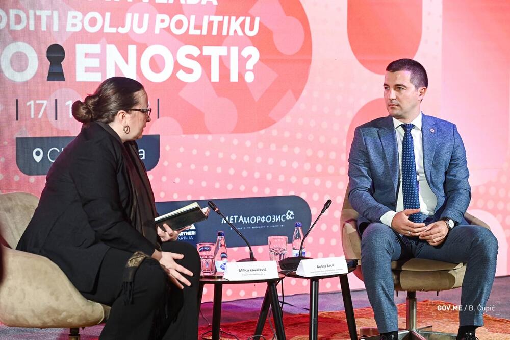 Bečić na konferenciji, Foto: Vlada Crne Gore