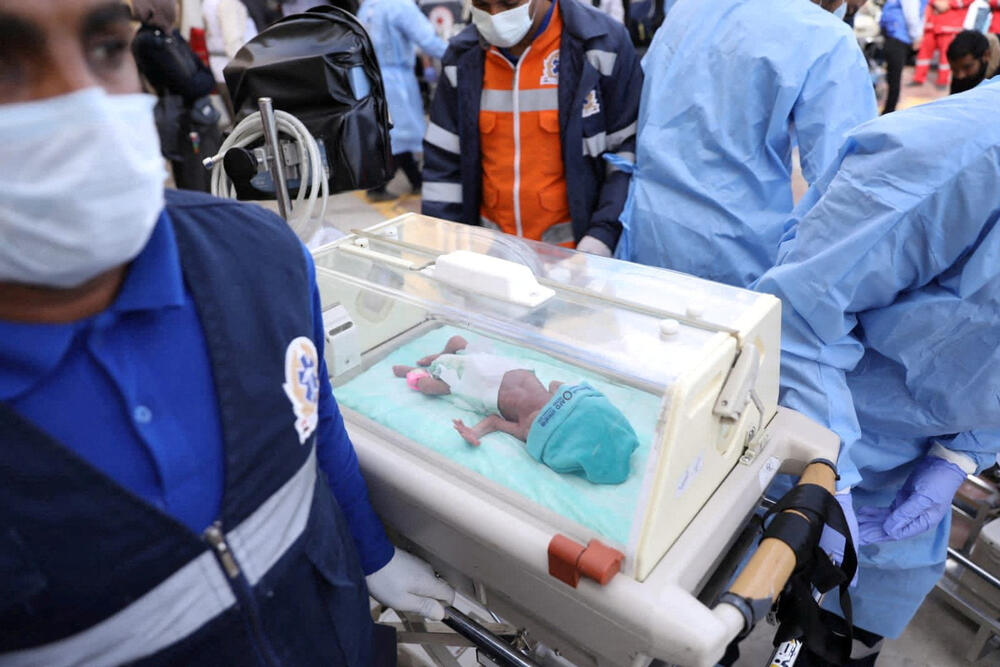 Evakuacija prijevremeno rođene bebe iz Gaze