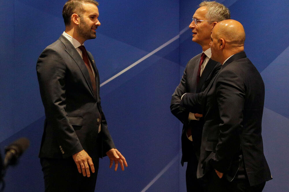 Spajić i Stoltenberg tokom nedavnog susreta u Sjevernoj Makedoniji, Foto: Reuters