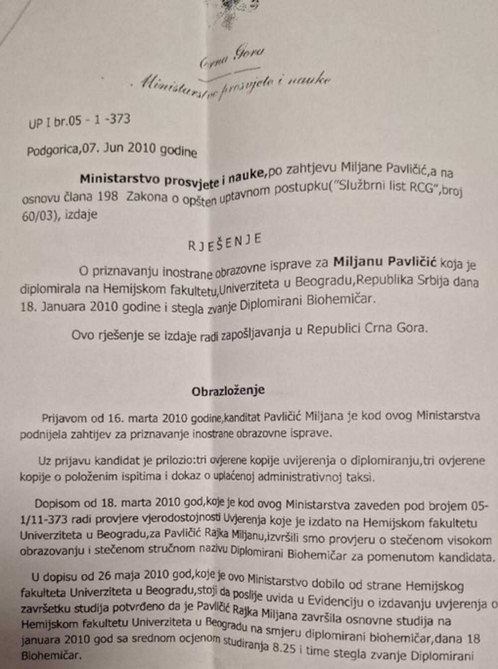 Dokument do kojeg su “Vijesti” došle iz IJZ