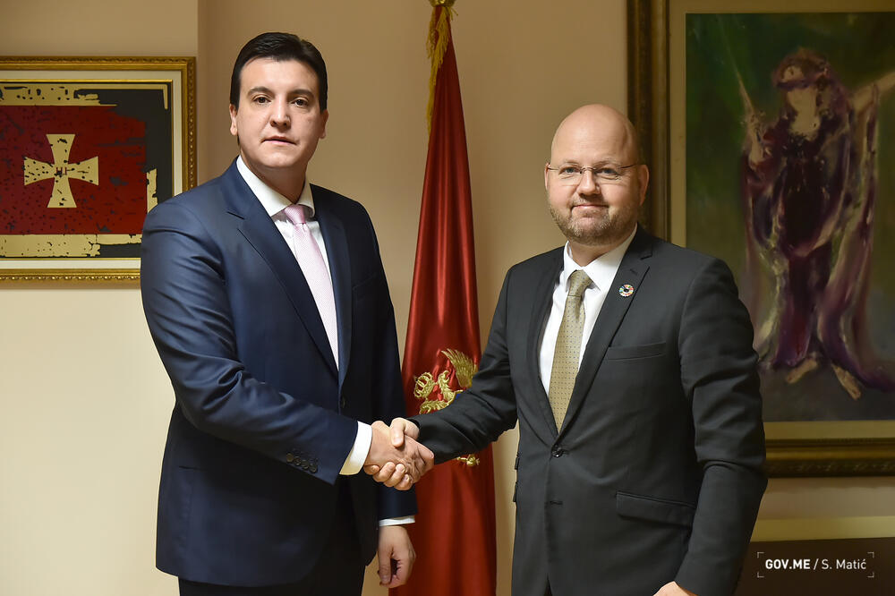 Milović i Lundberg, Foto: Služba za odnose sa javnošću Vlade Crne Gore