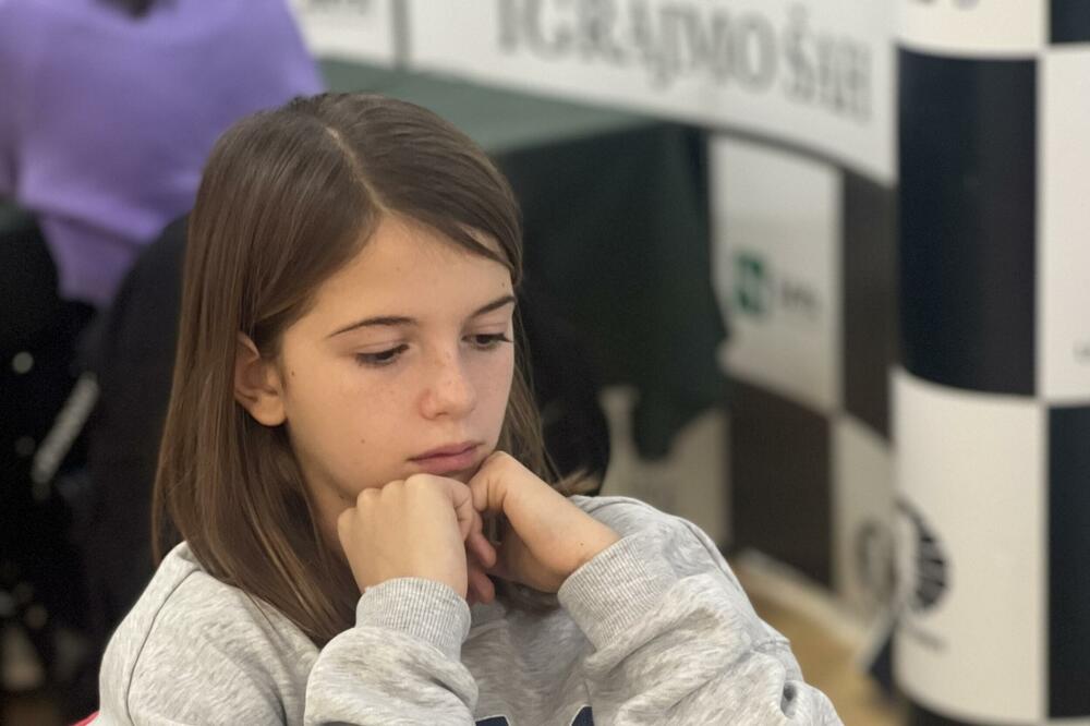 Najmlađu učesnicu, Sofiju Milović, već u drugom kolu očekuje igra sa prvom favoritkinjom, Foto: ŠSCG