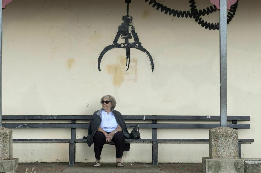 Benksijev ulični rad, Foto: Sky News