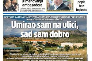 Naslovna strana "Vijesti" za 3. decembar 2023.