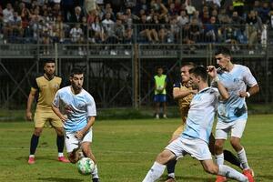 Second division players are playing a round before the most important derby today