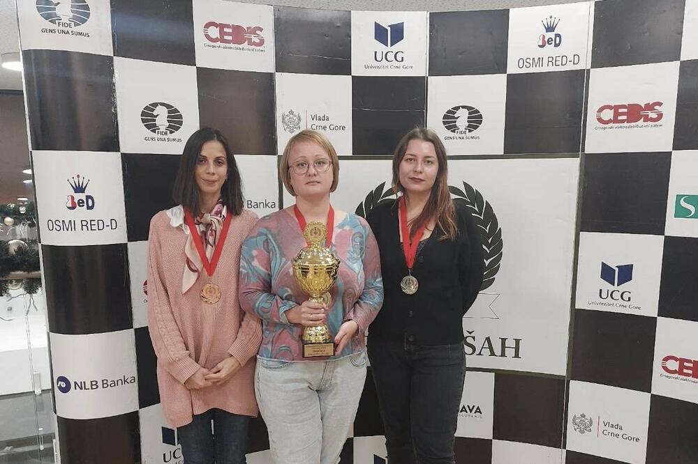 Aleksandra Milović, Ana Novikova i Alena Skvorcova, Foto: ŠSCG