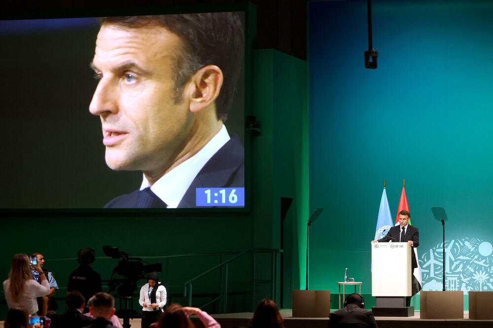 Macron at the COP28 conference in Dubai, Photo: REUTERS