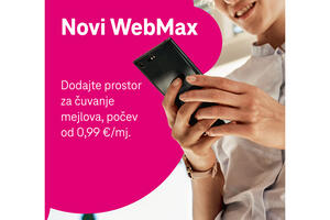 New WebMax: Add space for saving emails, starting from €0,99/month