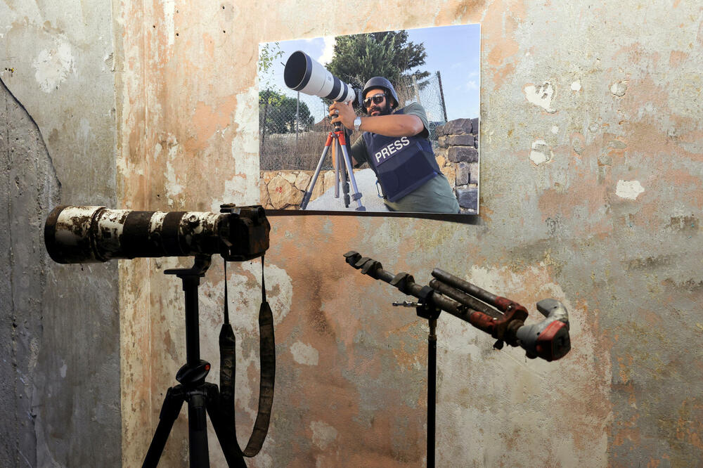 Oprema Isama Abdulaha, videoreportera Rojtersa kojeg je ubila izraelska vojska u Libanu, Foto: Reuters